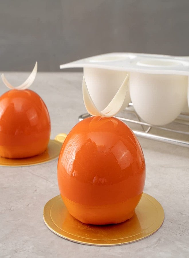 Restaurantware-Pastry Tek 8 Cavities Ball Mold, 1 Oven-Ready Chocolate Mold - Flexible, Freezable, White Silicone Baking Mold, Easy Release, For Making Candies or Chocolates - Image 3