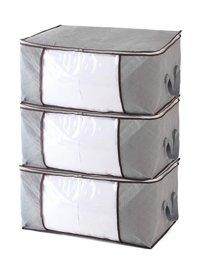 أكياس تخزين الملابس للألحفة والبطانيات 3 أكياس