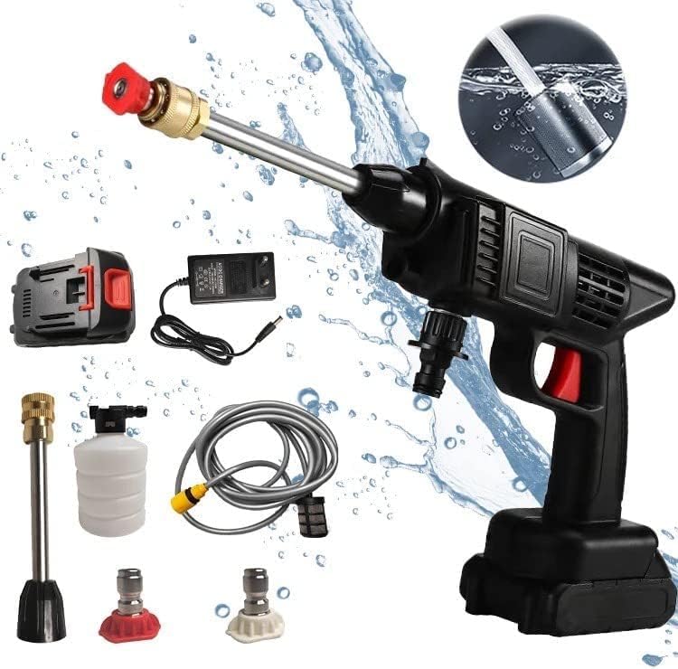 Suicune Cordless Pressure WasherSuicune Portable Pressure Washer 60Bar High Power Washer Machine with Rechargeable Battery Pressure Washer for Car Fence Floor Cleaning Watering - Image 1