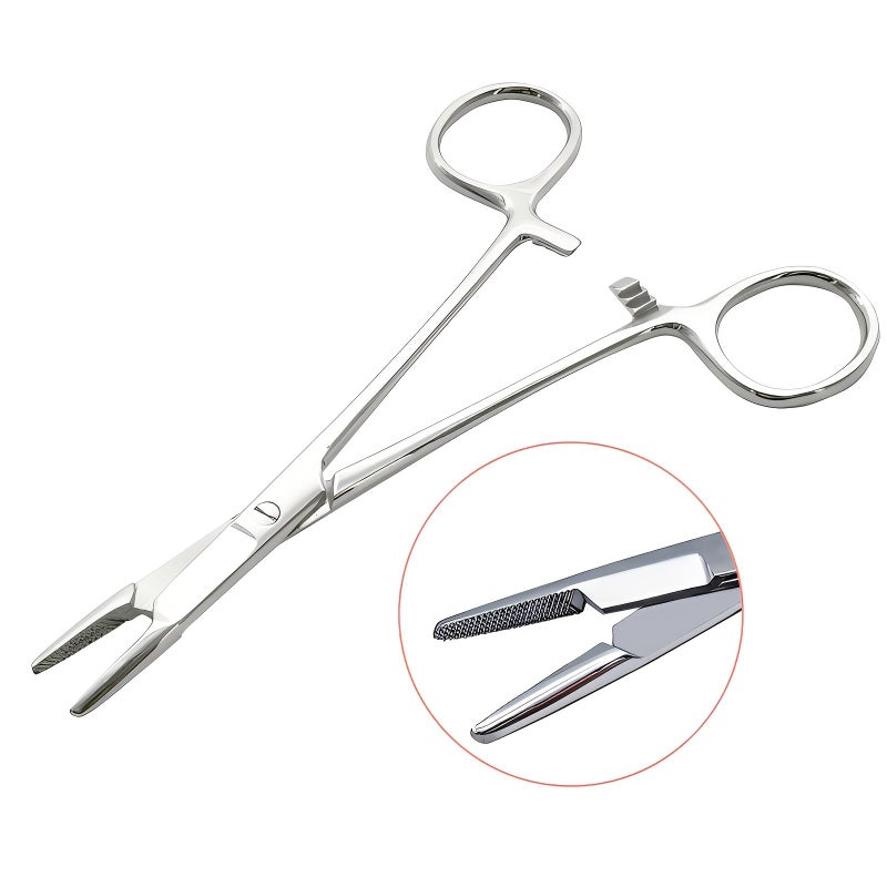 1 Pcs Laboratory Multifunctional Scissors Needle Holder Pliers 5.51 Inch High Quality Polishing Tool Durable No Batteries Required - Image 2
