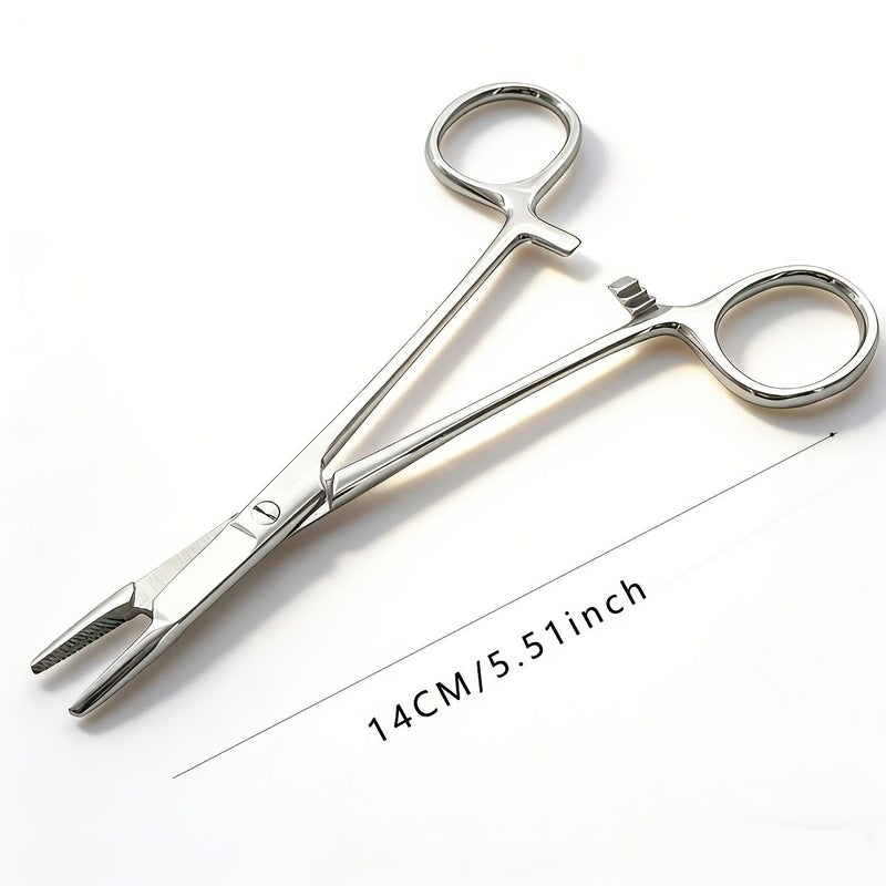 1 Pcs Laboratory Multifunctional Scissors Needle Holder Pliers 5.51 Inch High Quality Polishing Tool Durable No Batteries Required - Image 5