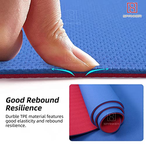 Spanker Premium 5 mm Printed Thick Non Slip Exercise & Fitness Mat for All Types of Yoga, Pilates & Floor Workouts (68"L x 24"W x 5 mm Thick) (Design May Vary) SSTP - Image 4