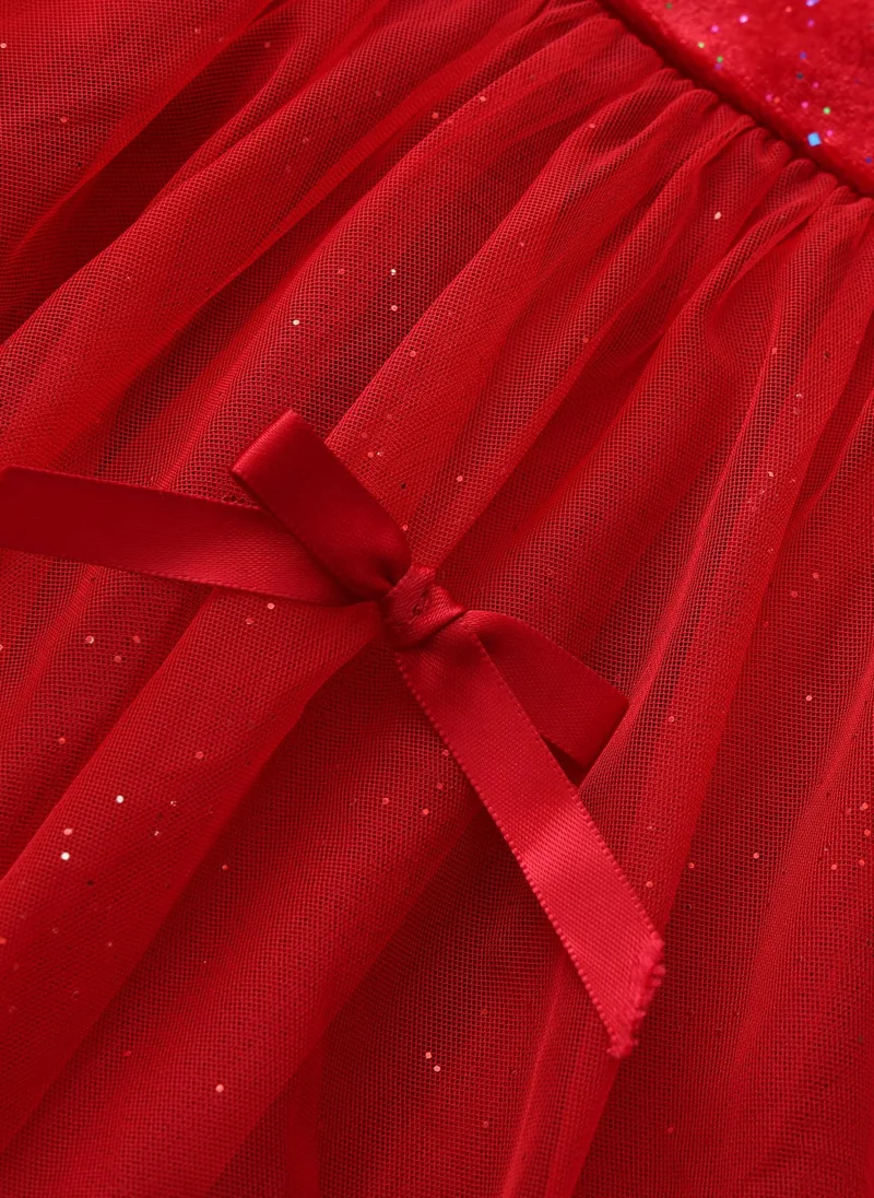 Balabala red Kids Girl Woven one-piece dress for Women | Best Price UAE