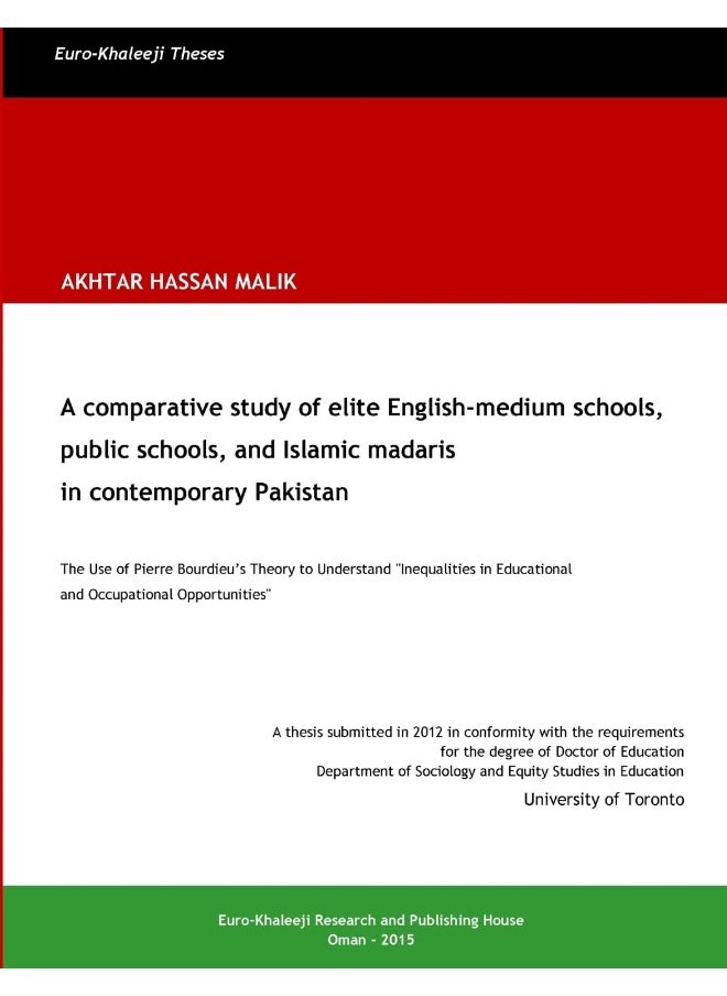 A comparative study of elite English-medium schools, public schools, and Islamic madaris in contemporary Pakistan  - Image 1