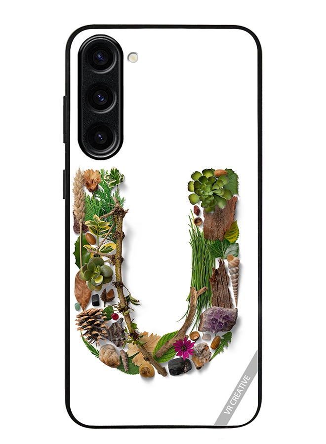 VR CREATIVE Protective Case Cover For Samsung Galaxy S23 FE Alphabet U Design Multicolour - Image 1