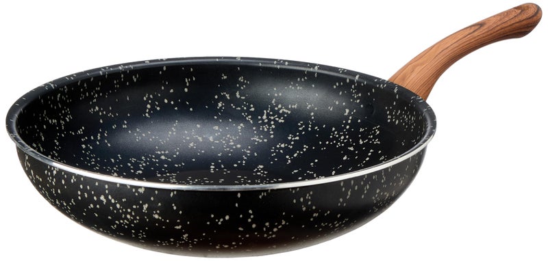 LAPIS Granite Deep Frying Pan Size 28 cm Black 1 Piece - Image 1