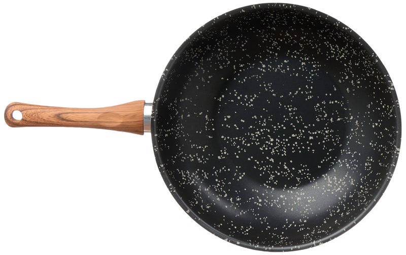 LAPIS Granite Deep Frying Pan Size 28 cm Black 1 Piece - Image 3