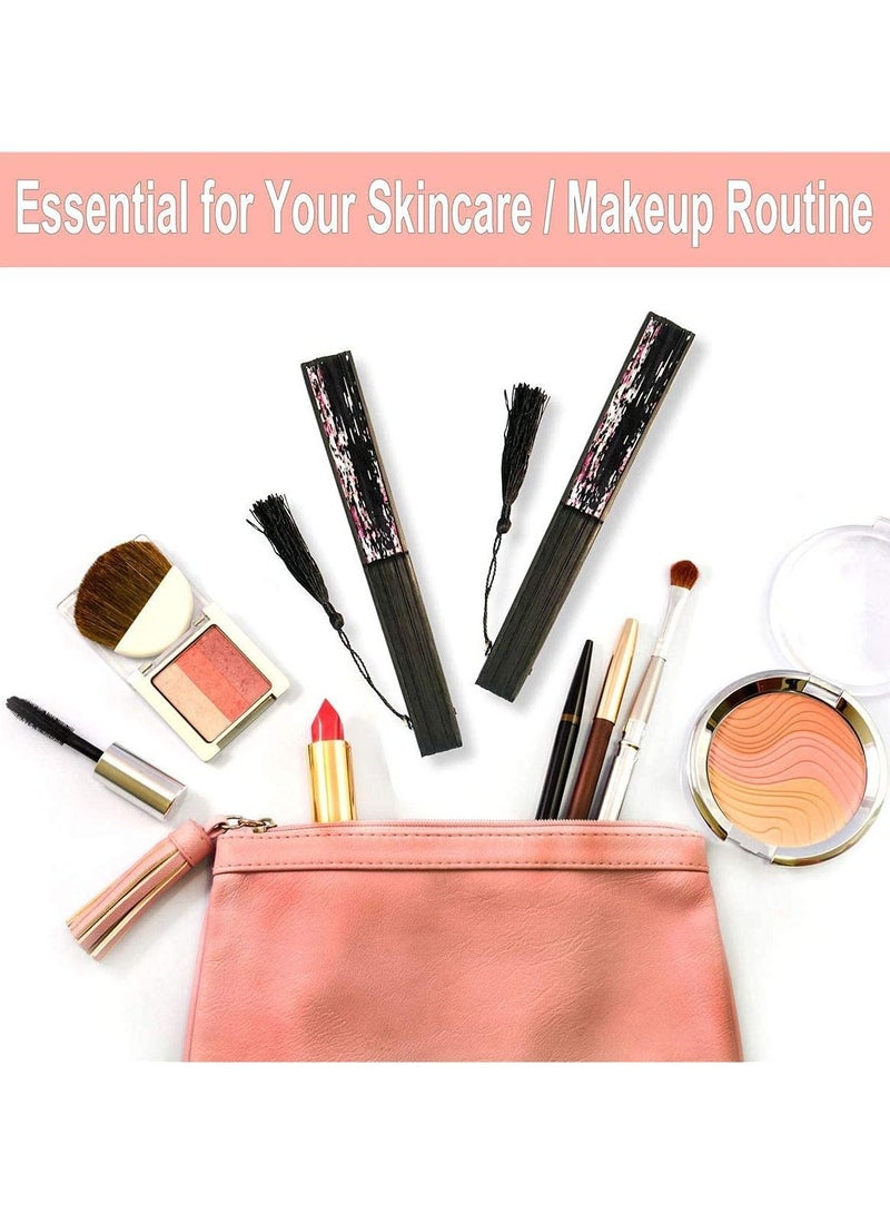 Y&D Folding Hand Fan for Women's Chinese Japanese Vintage Bamboo Silk Fans Elegant Classical Style Dance Performance Decoration Wedding Party Craft Gift - Image 5