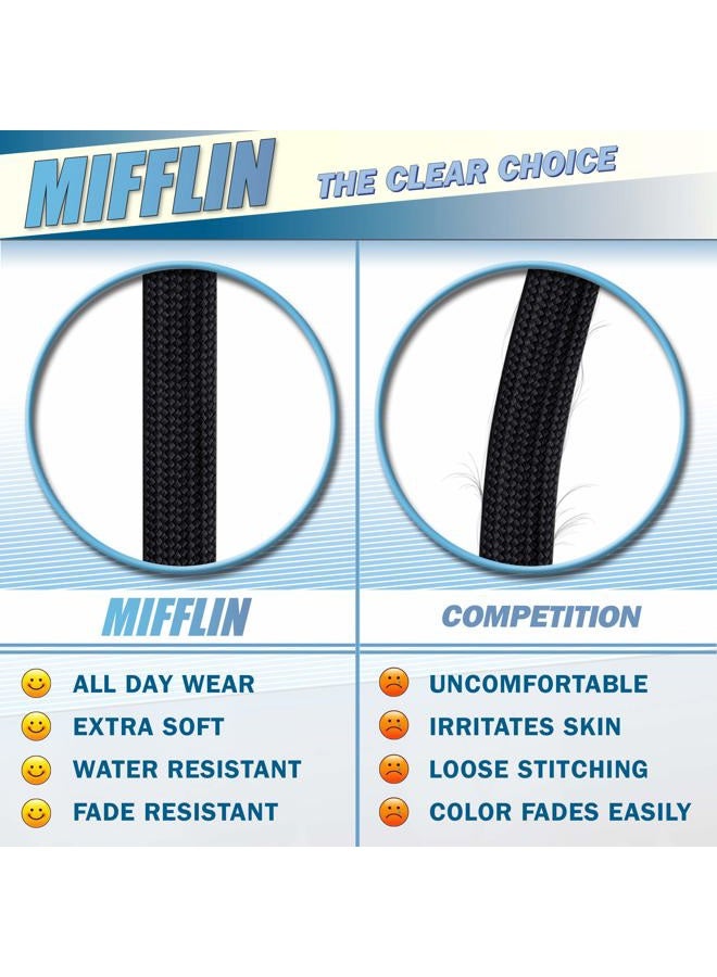Mifflin-USA Flat Lanyards for ID Badges (Black, 36 Inch, 5 Pack), Comfortable Neck Straps - Image 2