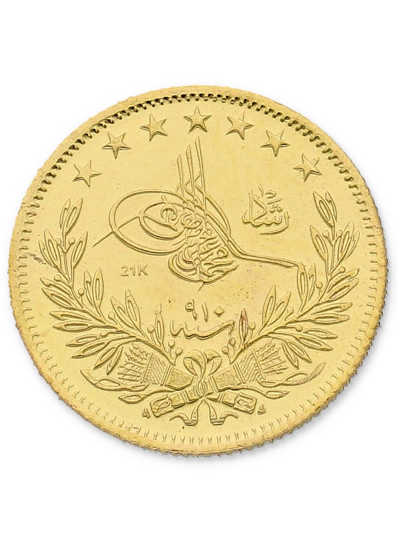 FK Jewellers - Gold 21KT Turkish Lira 7.2 Grams Coin - Image 1