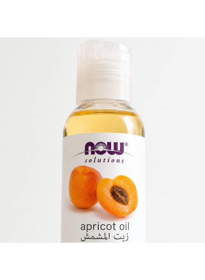 NOW Solutions Pure Apricot Kernel Oil 118ml for Moisturizing Skin and Dry Hair - Image 2