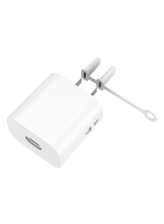 HuHa For Apple Series 18W&20W AC01 Charger Silicone Protective Cover(White)  - Image 1