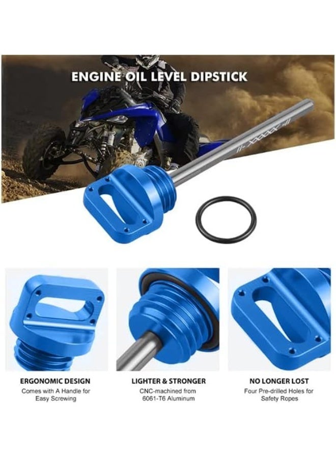 Ebiker Aluminum Oil Dipstick for Yamaha Raptor Blue - Image 2