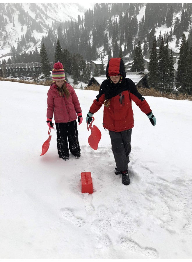 Unplugged Explorers Unplugged Explorers 6 pc. Ultimate Snow Toys kit, Winter Sports- 1 Red Sled, Snow Brick Maker, Snow Digger & Snow Mold, 2 Snowball Makers (1 Free) 1 Winter Toys Storage Pack  - Image 4