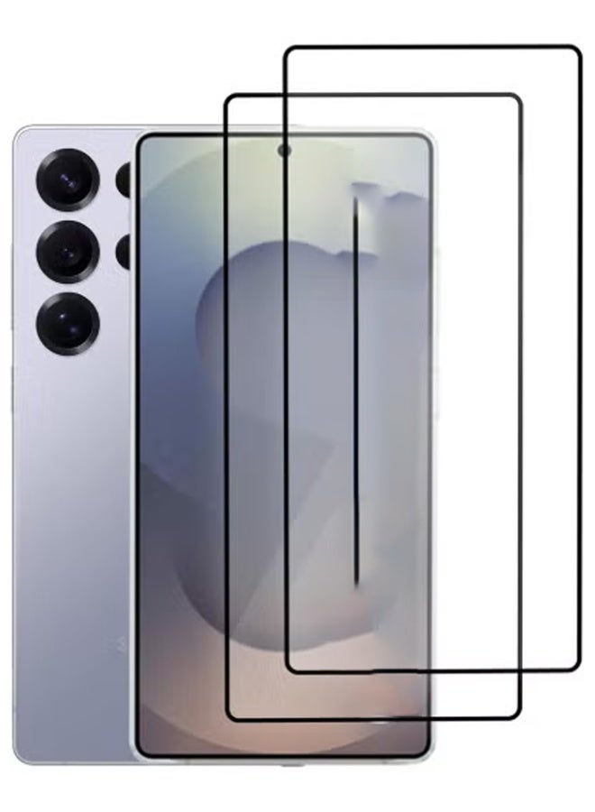 راكسوم واقي شاشة زجاجي مقوى لاصق بالكامل لهاتف S25 Ultra - عبوة من قطعتين - زجاج واقٍ شفاف فائق الوضوح مع تغطية كاملة ودعم فتح ببصمة الإصبع - زجاج مقاوم للخدش بدرجة صلابة 9H لشاشة S25 Ultra مقاس 6.9 بوصة، ملائم من الحافة إلى الحافة - Image 4
