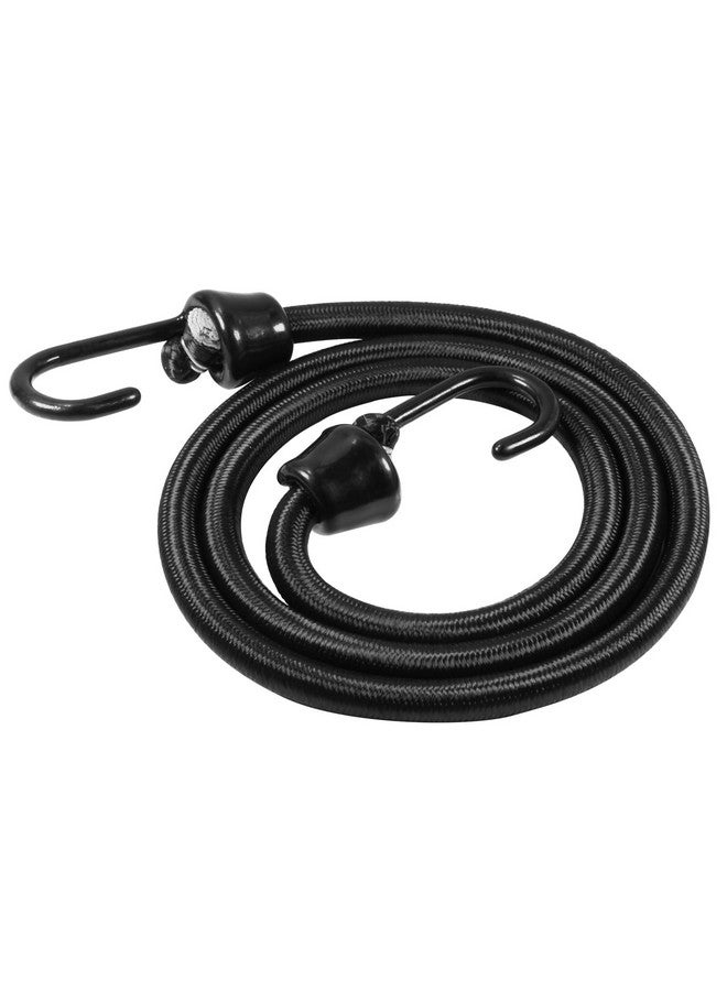 Joneaz 36 inch Bungee Cord with Hooks Heavy Duty, 4 Pack and Black Color Cord, Marine Grade Hooks with Plastic Coating Process - Image 1