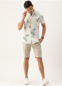 The Indian Garage Co Men Slim Fit Conversational Printed Half Sleeves Cutaway Collar Casual Shirt  - Image 5