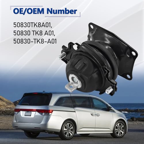 HonHuCo 50830-TK8-A01 Front Engine Mount Compatible with Honda Odyssey 2011-2017 Replace# 50830TK8A01 - Image 3