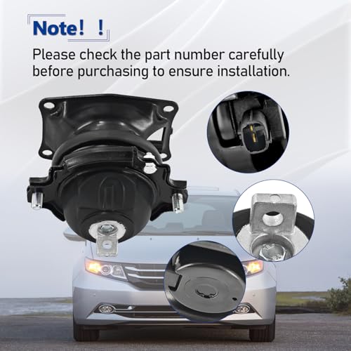 HonHuCo 50830-TK8-A01 Front Engine Mount Compatible with Honda Odyssey 2011-2017 Replace# 50830TK8A01 - Image 5