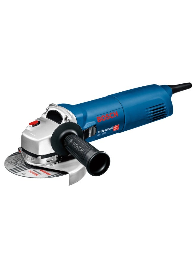 BOSCH Bosch Professional Corded Angle Grinder, GWS 1400 (820 W) + Cutting Disc  - Image 2