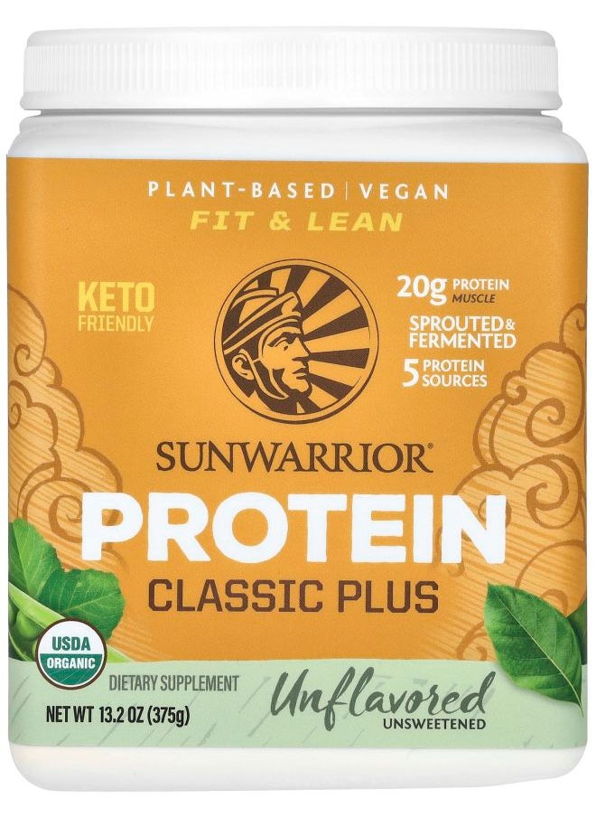 Sunwarrior Classic Plus Protein Unflavored 13.2 oz (375 g) 