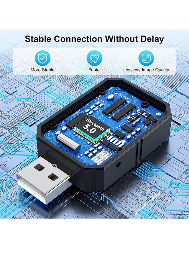 oldlaiben Wireless CarPlay Adapter 2 in 1,Mini Wireless Carplay Adapter Stable Smallest,Bluetooth Connection, Plug & Play, No Latency for iPhone & Android Auto for iPhone iOS 9+,Connection Fast & Stable - Image 5