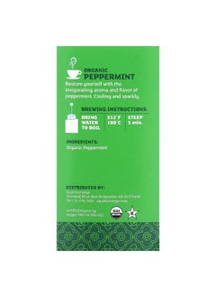 Equal Exchange Equal Exchange, Organic Peppermint Tea, Caffeine Free, 20 Tea Bags, 0.99 oz (28 g)  - Image 2