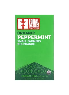 Equal Exchange Equal Exchange, Organic Peppermint Tea, Caffeine Free, 20 Tea Bags, 0.99 oz (28 g)  - Image 1