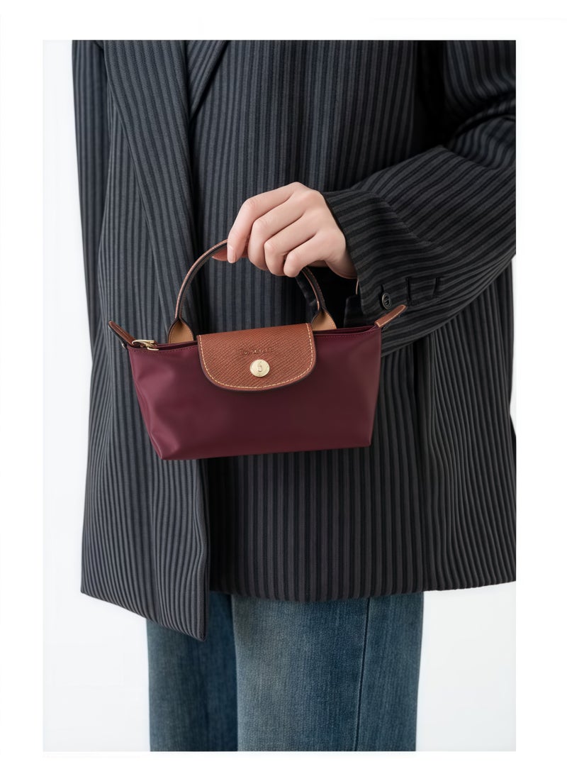 لونج شامب Longchamp Le Pliage أحزمة كتف صغيرة للنساء أزياء كلاسيكية متعددة الاستخدامات حقيبة مكياج صغيرة ، حقيبة يد ، حقيبة كتف ، حزام كتف - Image 3