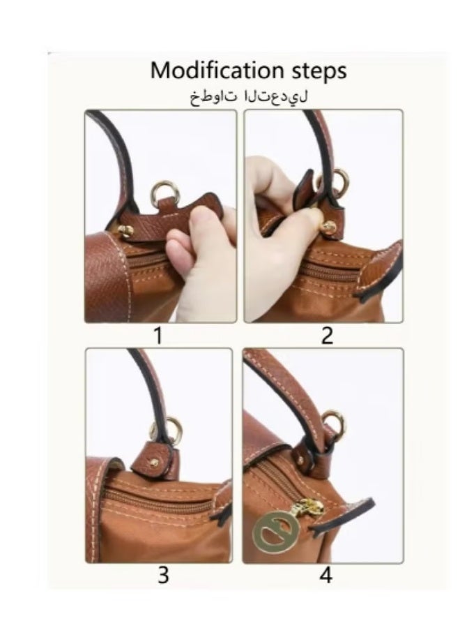 لونج شامب Longchamp Le Pliage أحزمة كتف صغيرة للنساء أزياء كلاسيكية متعددة الاستخدامات حقيبة مكياج صغيرة ، حقيبة يد ، حقيبة كتف ، حزام كتف - Image 2