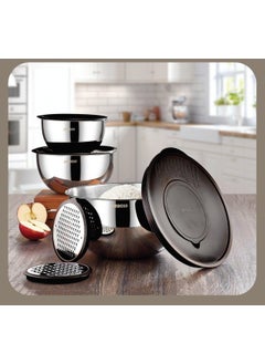 9 Piece Multi-Purpose Bowl Black 8019