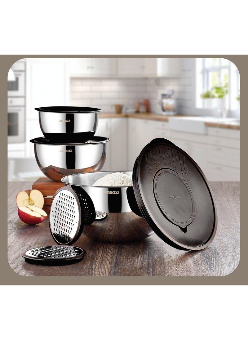 AMBOSS - 9 Piece Multi-Purpose Bowl Black 8019 - Image 1