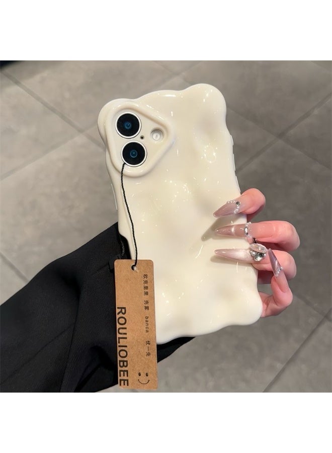 NIBEMINENT Minimalist Solid Color Protective TPU Case Cover For iPhone 17 Pro, Milky