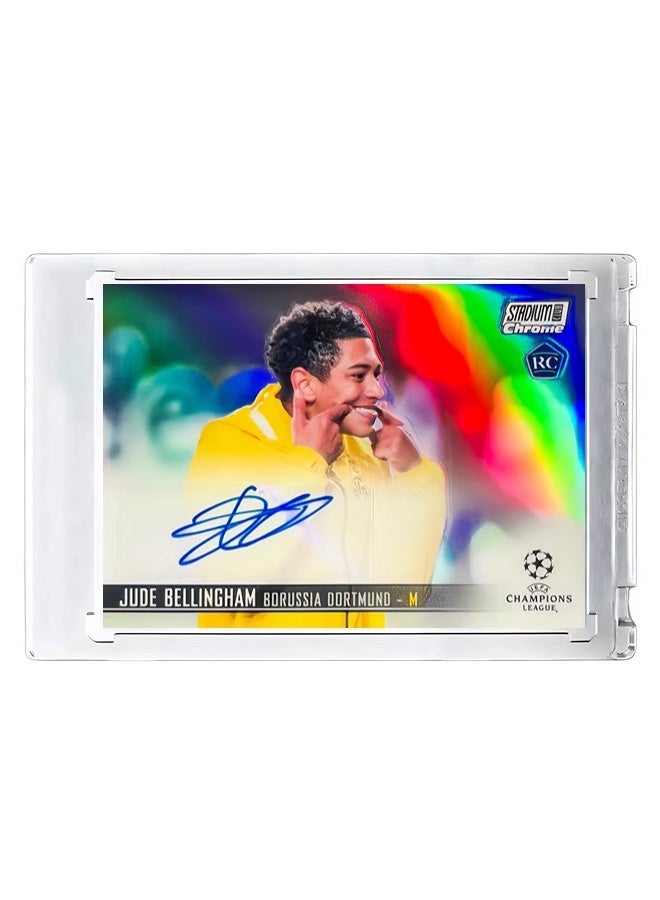 Topps Jude Bellingham Football Signature Trading Card Single Autographed Soccer Card Refractor Collector’s Edition Sports Memorabilia for Fans and Collectors - Image 1