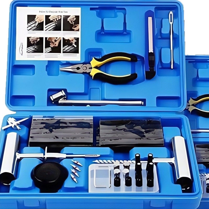 68-Piece Car Motorcycle Tire Repair Tool Kit - Image 4