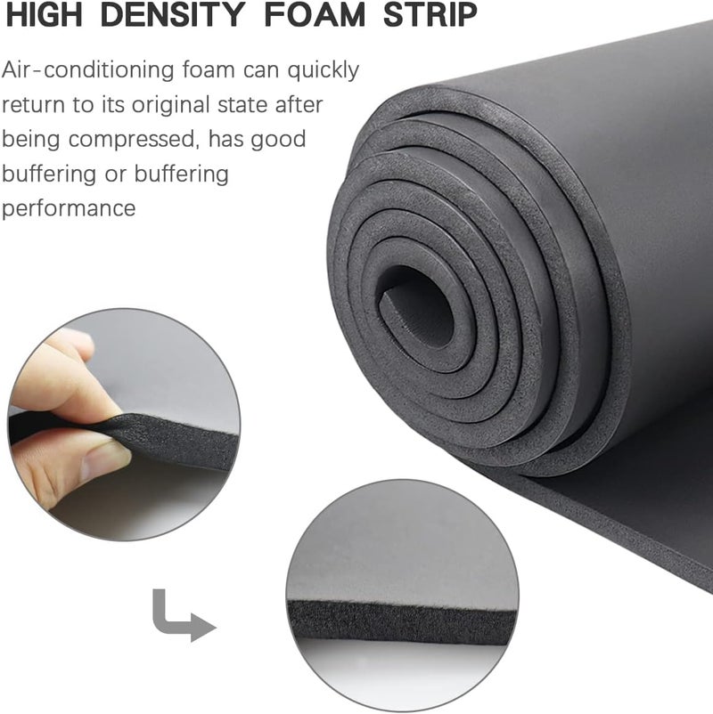 DGSL Neoprene Foam Seal Strip Roll，High Density Weather Seal Stripping Strip Roll Insulation for Window Air Conditioner (13 in x 79 in x 2/5 in) - Image 4