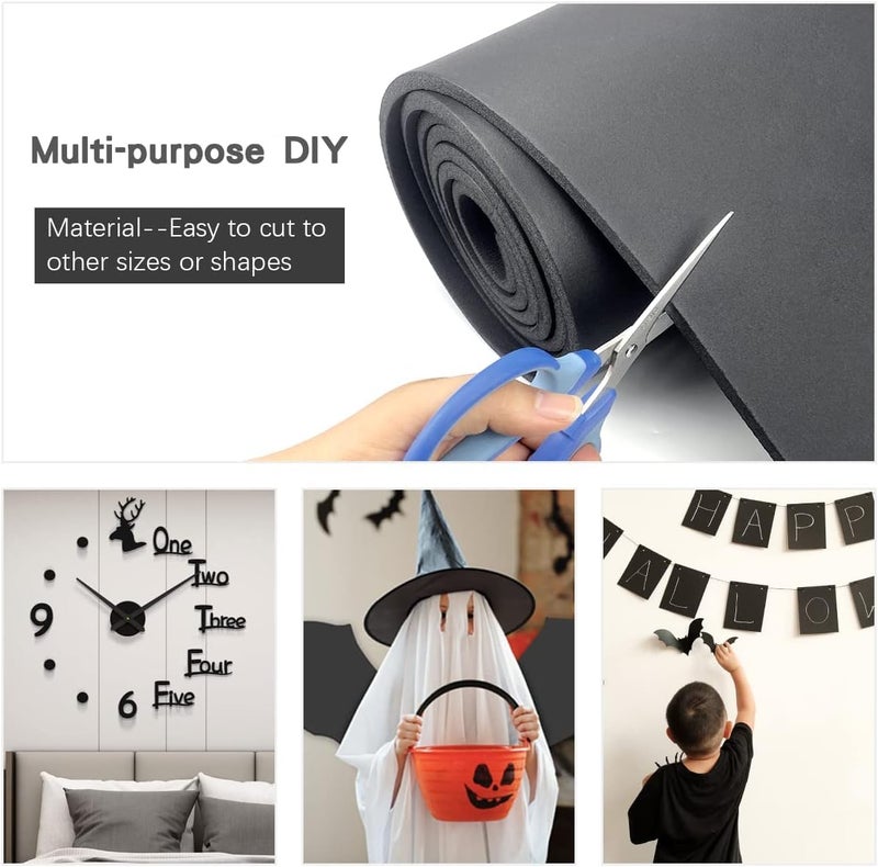 DGSL Neoprene Foam Seal Strip Roll，High Density Weather Seal Stripping Strip Roll Insulation for Window Air Conditioner (13 in x 79 in x 2/5 in) - Image 5