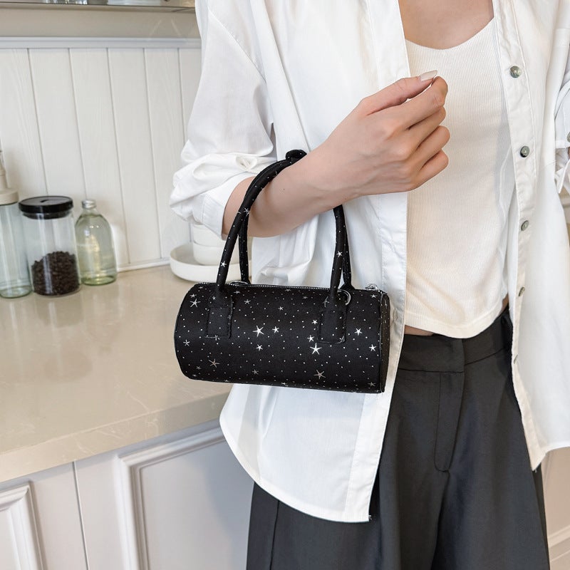 Women's Small PU Round Pillow Shoulder Bag Crossbody Handbag - Image 4