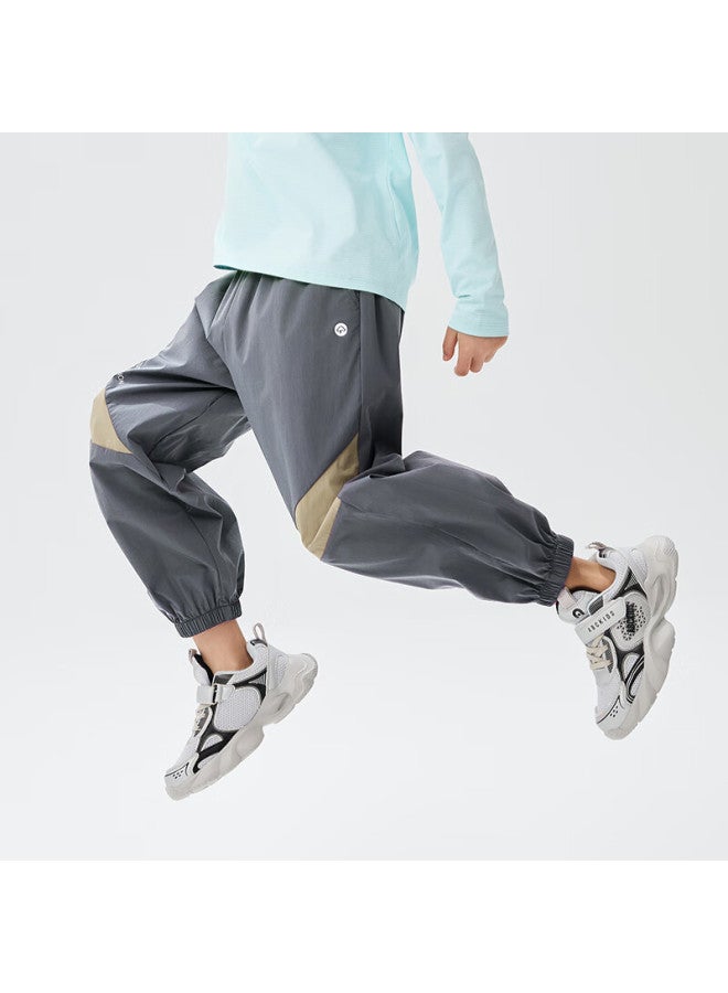 Ebaer Boys' Summer Lightweight Breathable Children'S Four-Way Stretch Sports Pants, Mosquito-Repellent Trousers, Dove Gray, Size 120 - Image 3