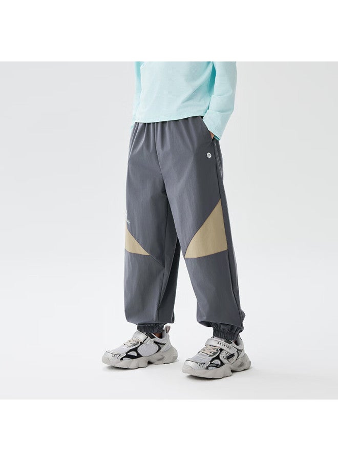Ebaer Boys' Summer Lightweight Breathable Children'S Four-Way Stretch Sports Pants, Mosquito-Repellent Trousers, Dove Gray, Size 120 - Image 4