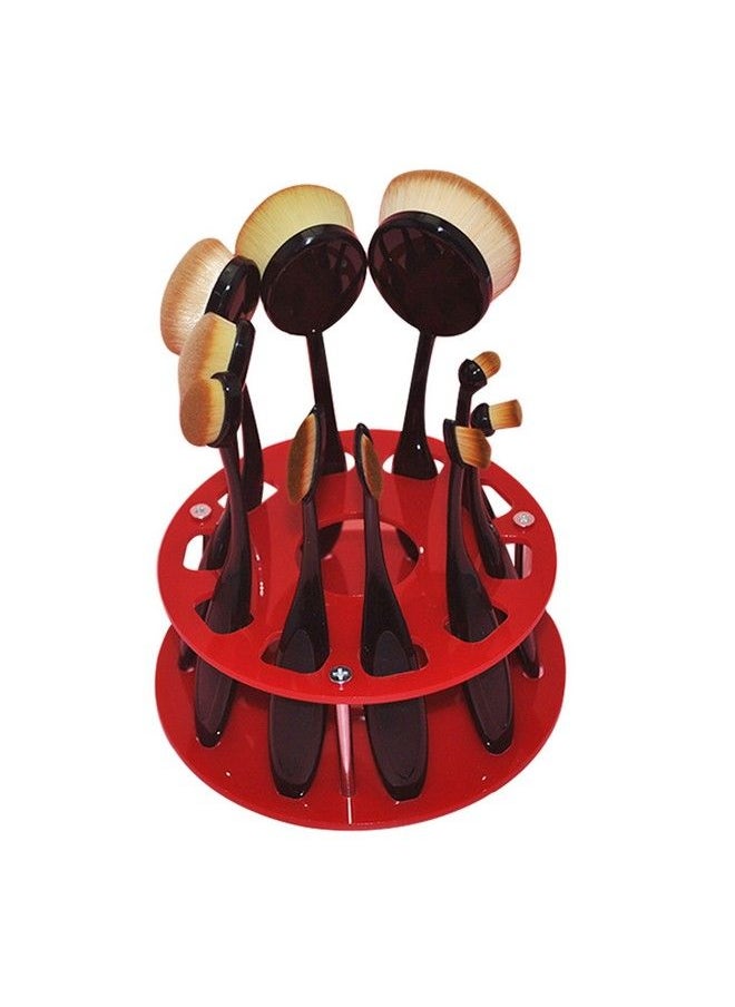 Oval Makeup Brush Holder 10 Holes Drying Rack Organizer Cosmetic Shelf Tool (Red) - pzsku/ZAE7ABB2E10F16027D6F1Z/45/_/1690022374/e1024d60-2ffc-4d0d-8d5e-47a925f95eaa