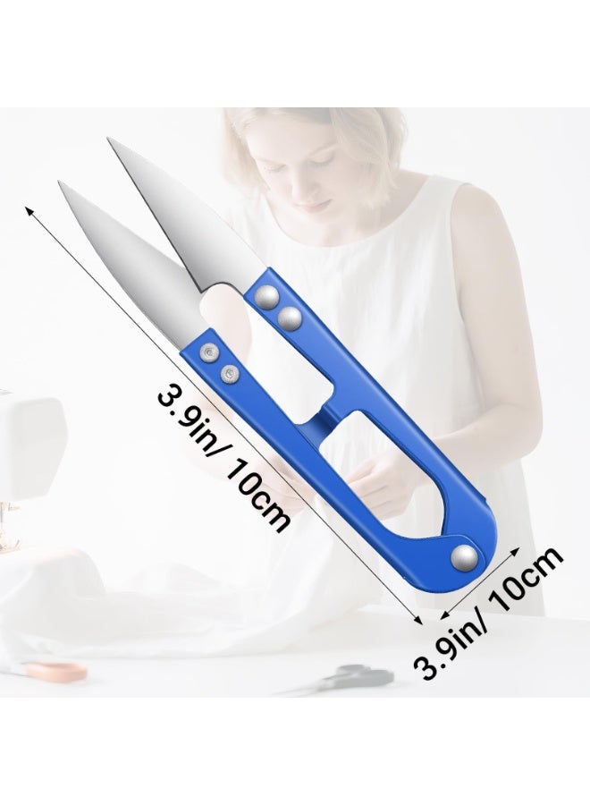 9 Pcs Sewing Snips, 4 Inch Sewing Scissors Thread Snips Yarn Cutter High-Carbon Steel Thread Cutter, Small Crochet Threads Scissors for Stitch, Knitting, Mini DIY Supplies, Crafts (Random Color) - Image 2