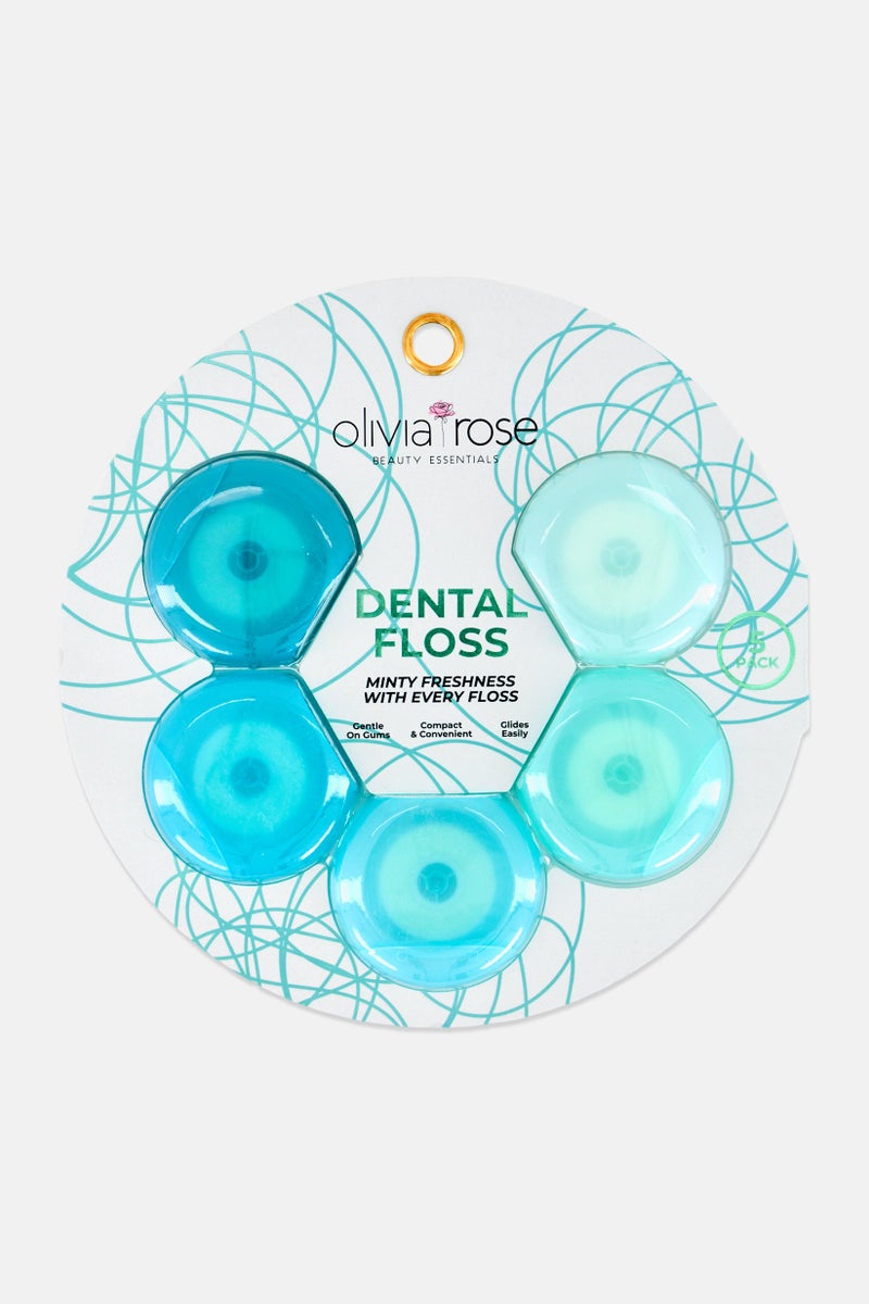 Olivia Rose 5 Pack Minty Freshness Dental Floss - Image 1