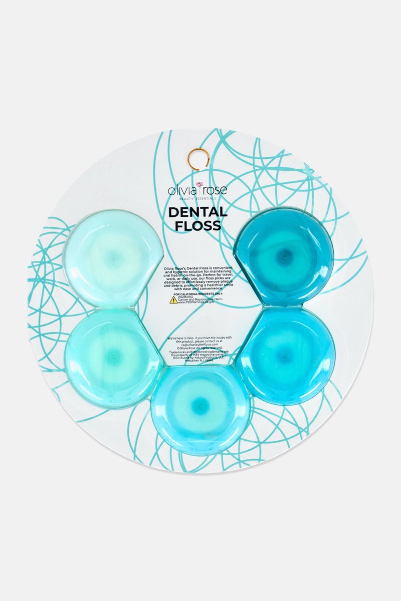 Olivia Rose 5 Pack Minty Freshness Dental Floss - Image 3
