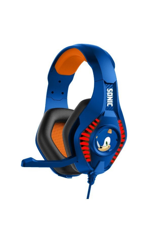 OTL - OTL SONIC PRO G5 GAMING HEADPHONE | Over-Ear Wired Stereo Gamer Headphone w/ RGB LED Effect, Retractable Microphone, works with  XBox, PS5/PS4, 2Ds XL, Nintendo Switch, iPads & Tablets w/ 3.5mm Port - Image 1