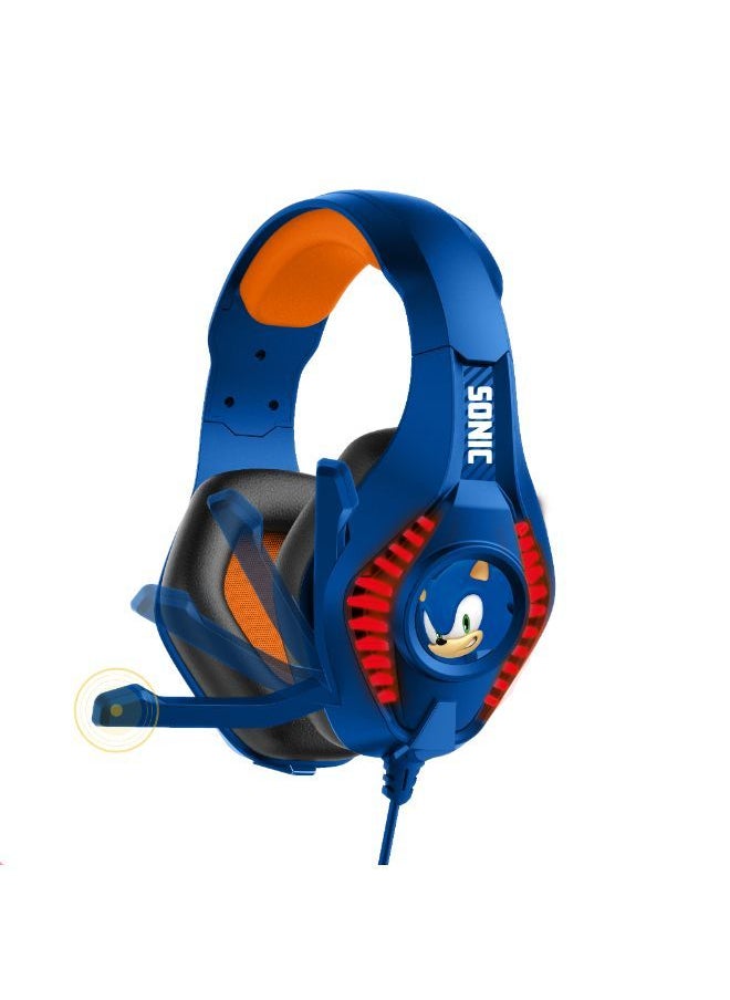 OTL - OTL SONIC PRO G5 GAMING HEADPHONE | Over-Ear Wired Stereo Gamer Headphone w/ RGB LED Effect, Retractable Microphone, works with  XBox, PS5/PS4, 2Ds XL, Nintendo Switch, iPads & Tablets w/ 3.5mm Port - Image 1