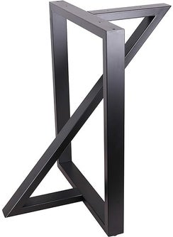 Ventuos Ventuos New Town Metal Furniture Legs for Table Dining Table Legs for Kitchen Modern Metal Table Legs are 71cm high and 45cm Wide Industrial Style Z Design Set of 2 Black Z Shape 