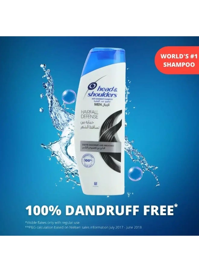 Head & Shoulders Head & Shoulder Hair Fall Defense Anti-Dandruff Shampoo for Men- 400ml - Image 3