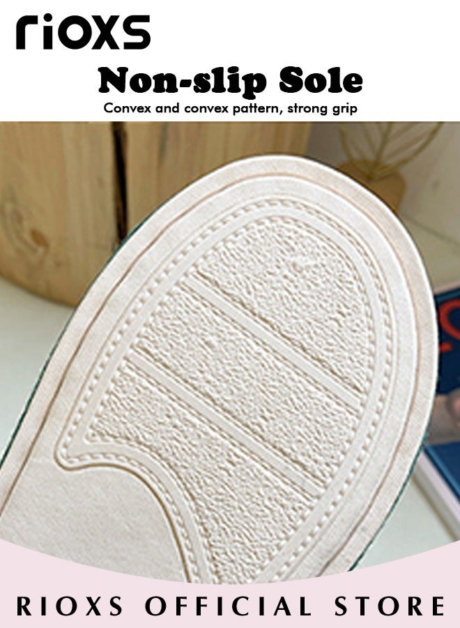 ريوكس نعال منزلية قطنية مفتوحة من الأمام للأطفال، نعال كرتونية للأولاد والبنات على شكل أرنب وجزرة، نعال قطنية مريحة بنعل ناعم، نعال غرفة نوم خفيفة الوزن ومقاومة للانزلاق، نعال منزلية قابلة للغسل، أحذية داخلية مسطحة غير صاخبة - Image 5