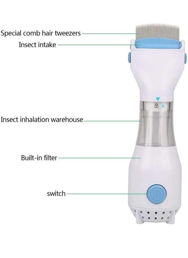 Beauenty - Electric Hair Lice Comb Vacuum Effective Head for and Pets Get Rid of with this Vacuums Machine Pack 1 - Image 1